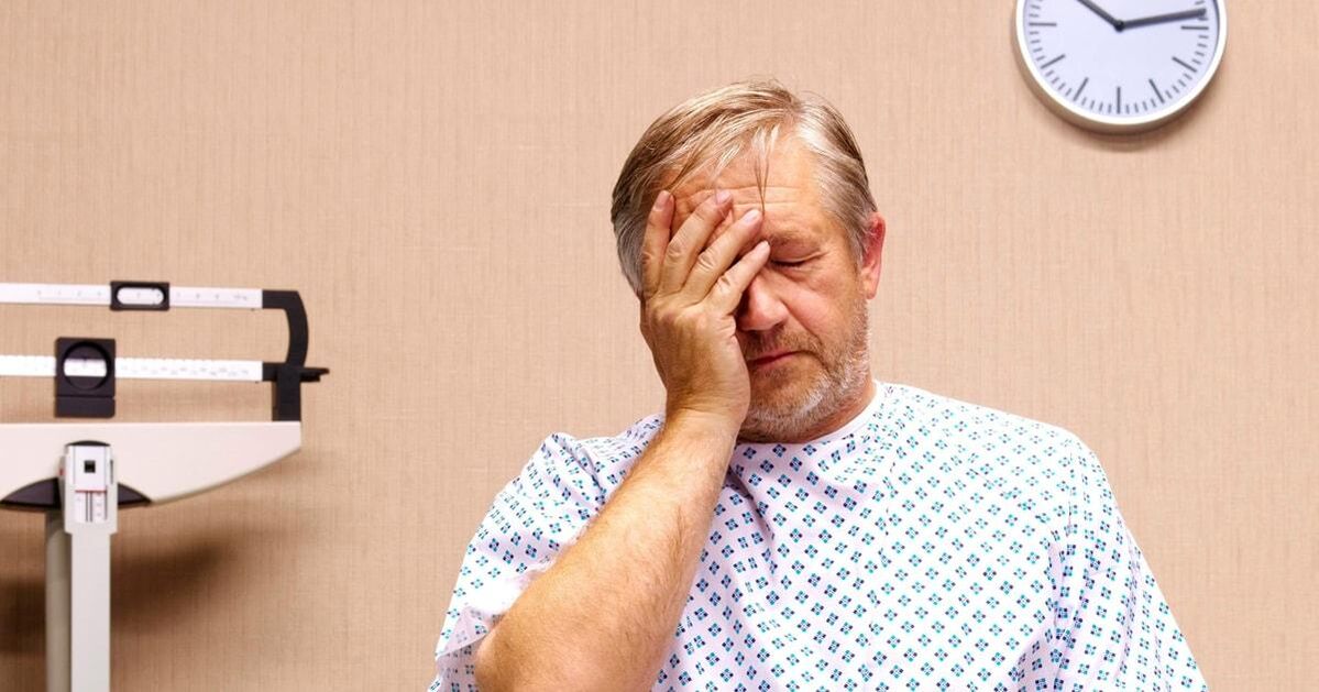 Patient mit Prostatitis-Symptomen